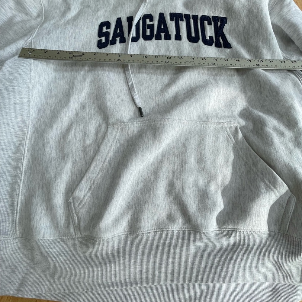 Blue 84 Saugatuck Light Gray Hoodie with Navy Print - Picture 4 of 7